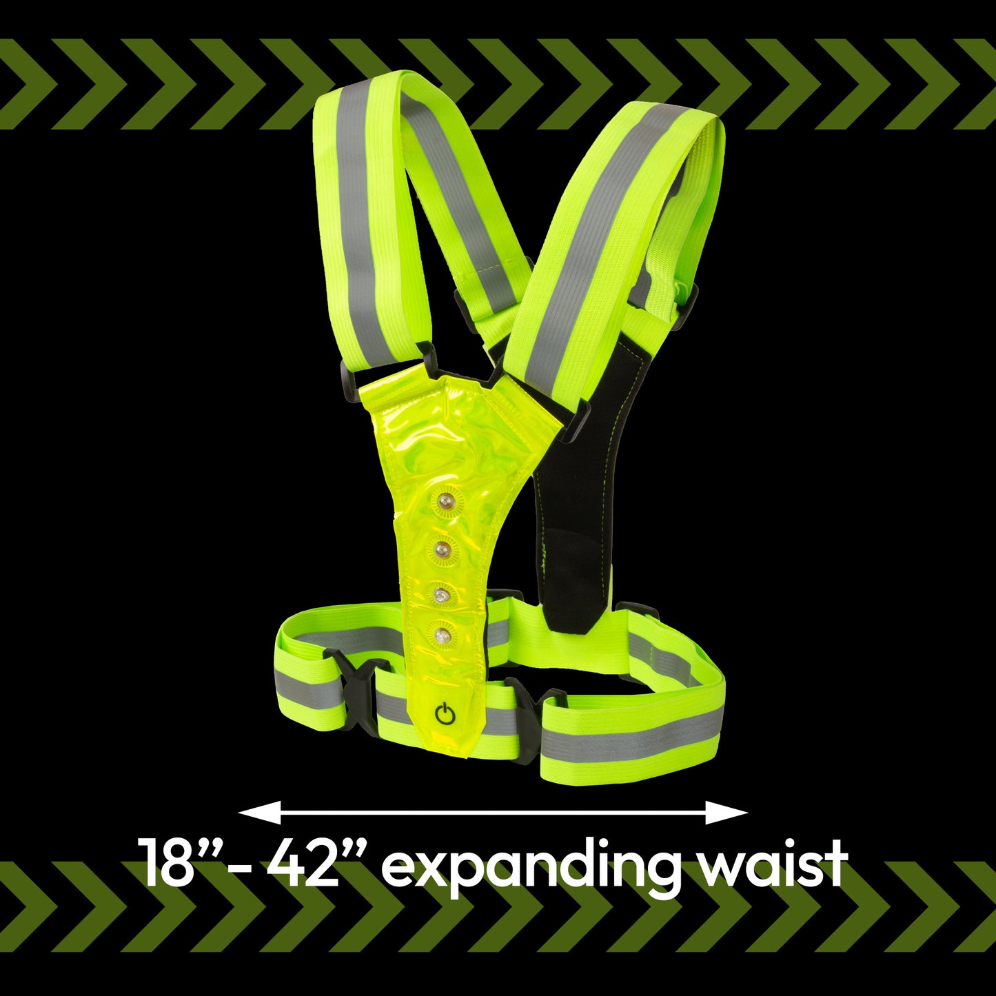 LED Strap 'n' Secure Hi Vis Lumivest - DSL