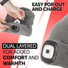 Rechargeable LED Light Thinsulate Beanie Hat (Unisex) (Grey) - iN Style - DSL