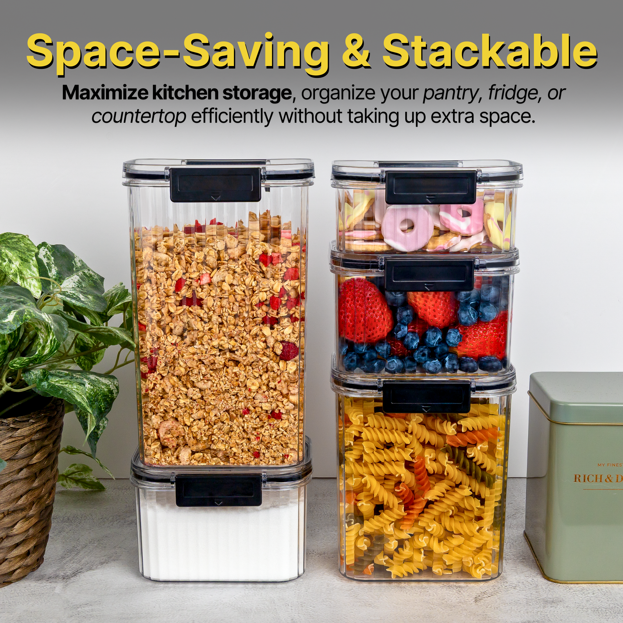 5-Piece Fluted Container Set