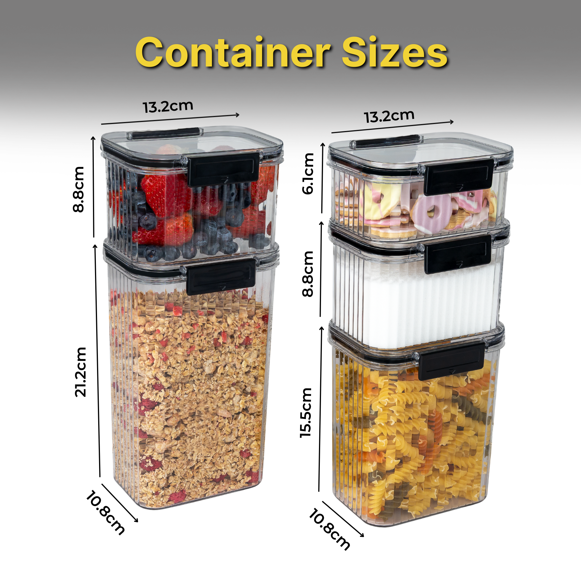 5-Piece Fluted Container Set