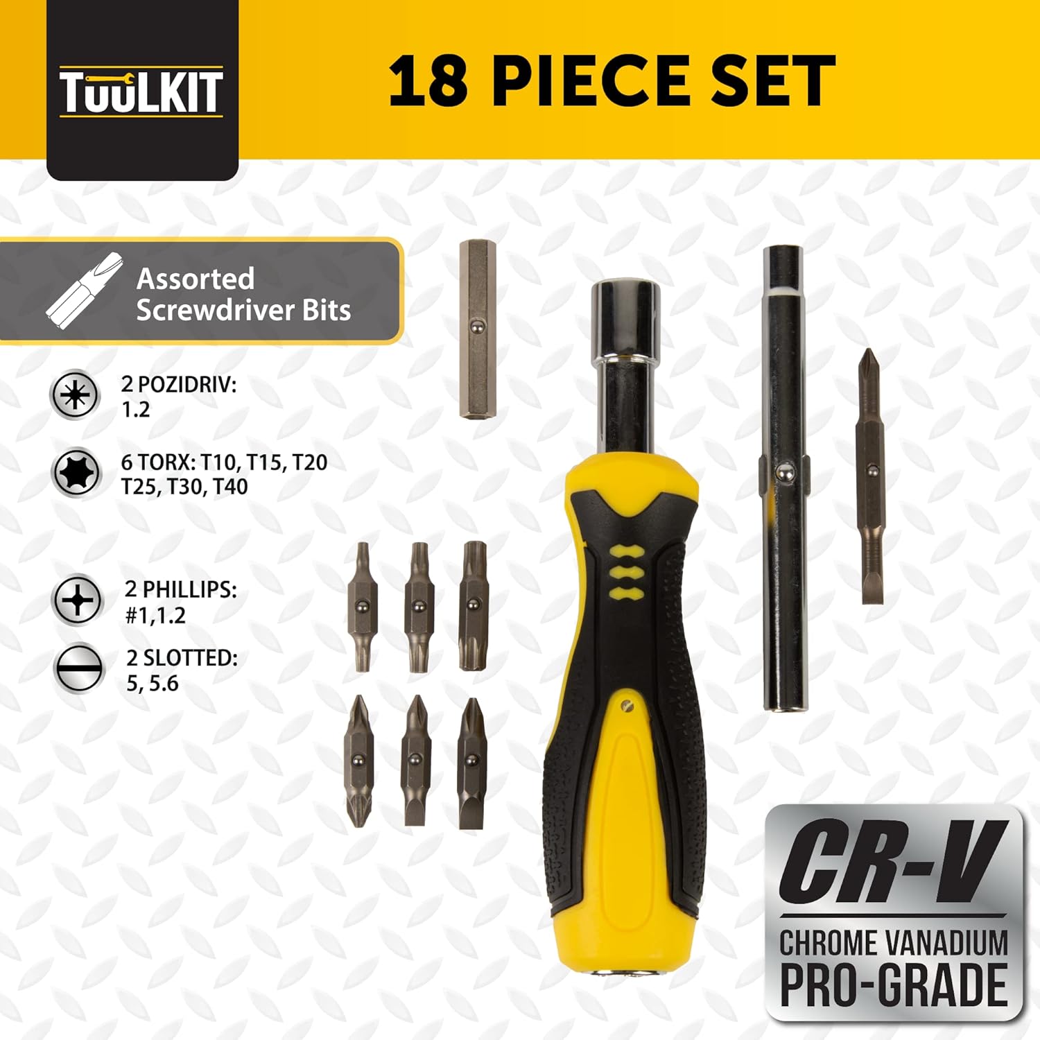 Screwdriver Ratchet Set 18-in-1 - TuulKit - DSL