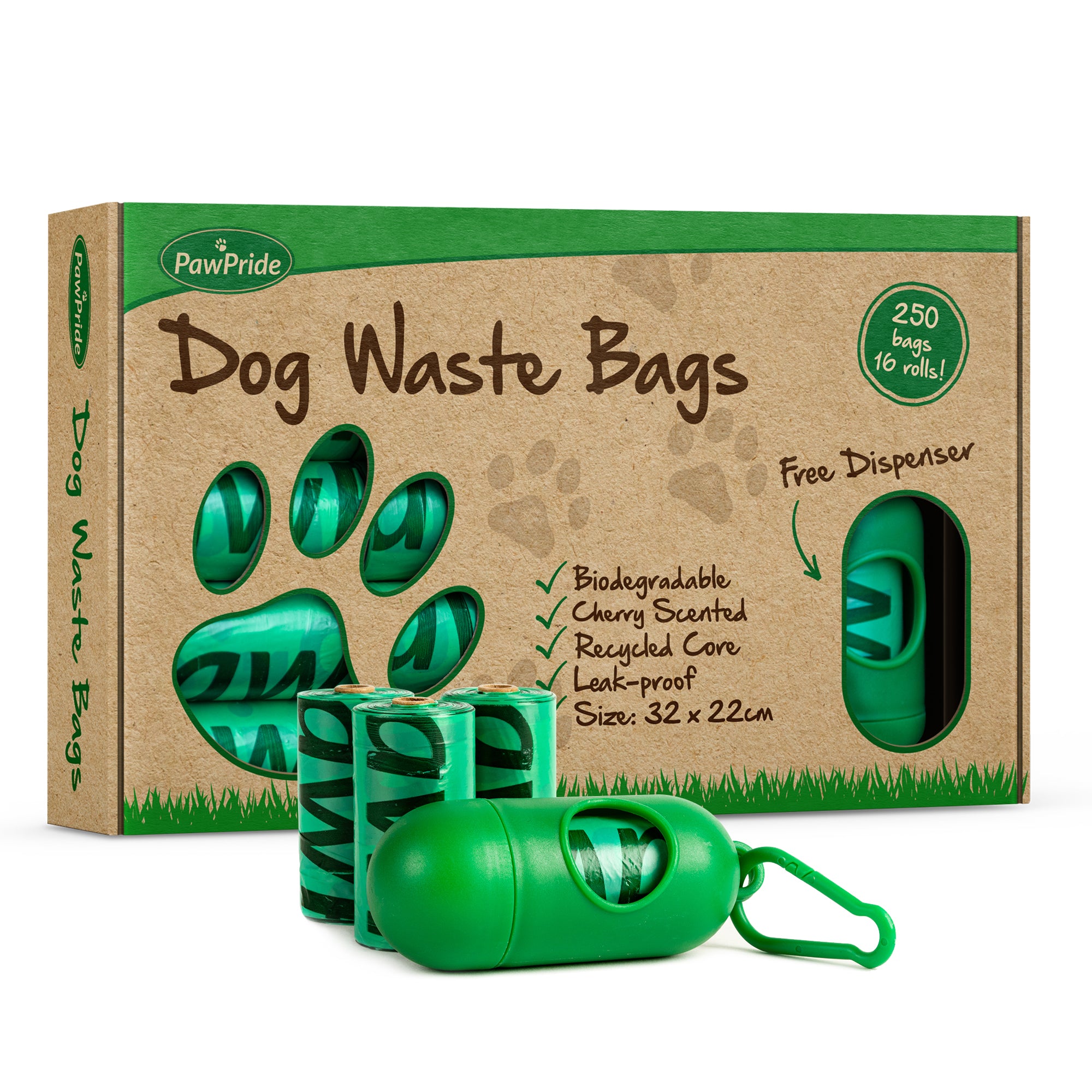 Dog Poo Bags (Cherry) - PawPride - DSL