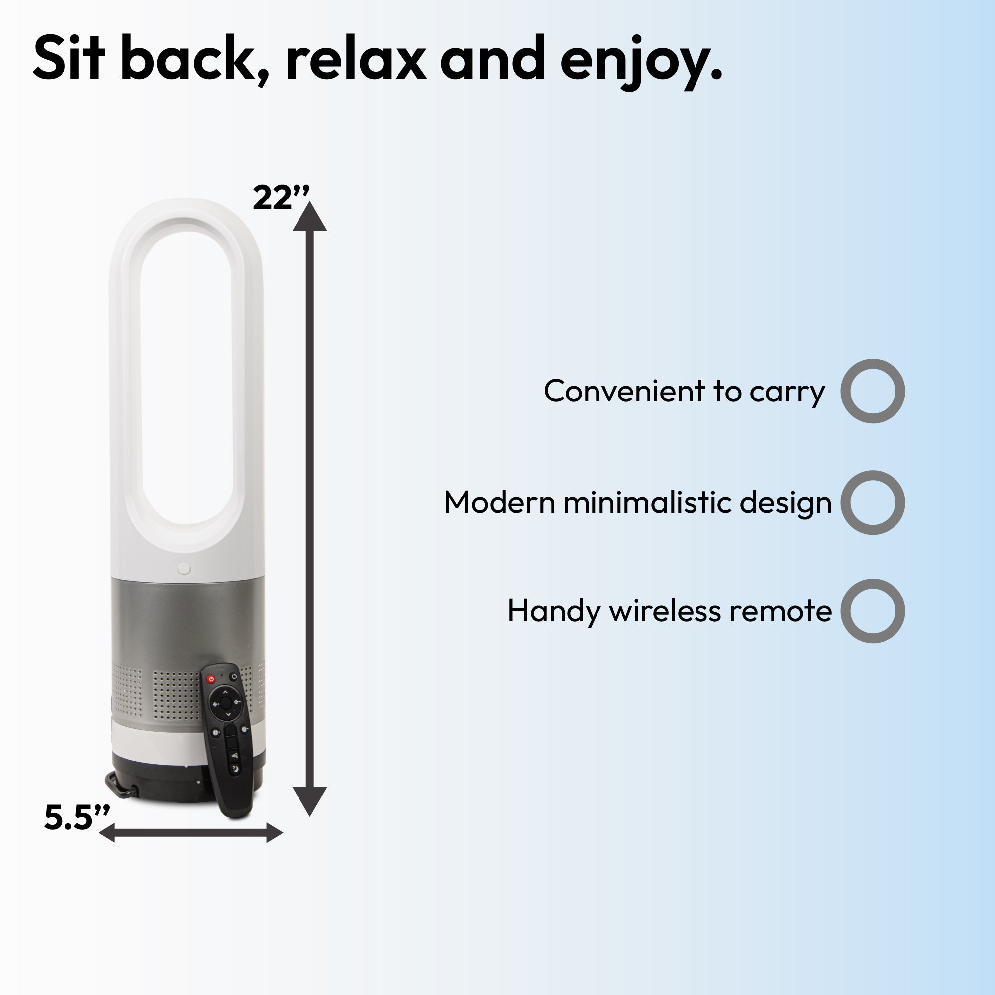 Bladeless Tower Fan - DSL