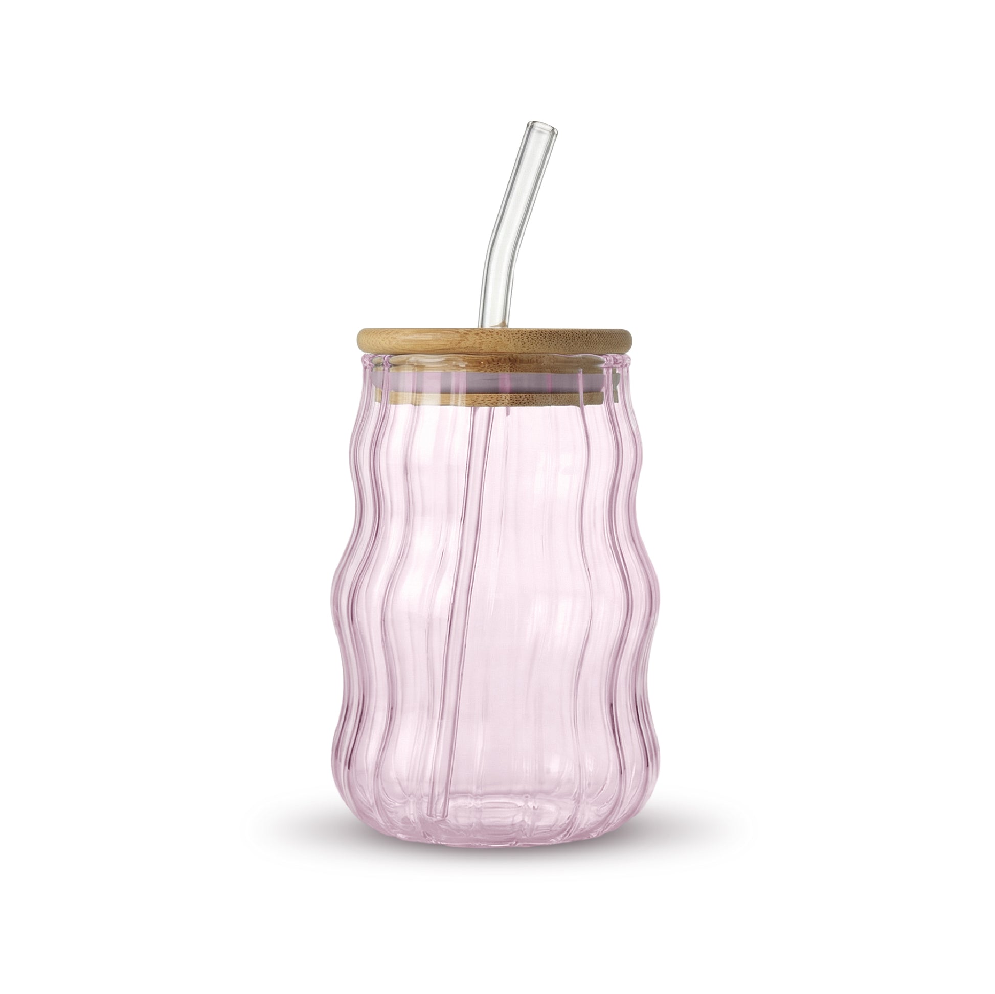 Wavy Iced Coffee Glass - Aesthetic Cold Brew Cup for Coffee Lovers - DSL