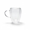 iN Insulated Glass Mug 350ml – Double Wall Borosilicate Glass Coffee Cup for Hot & Cold Drinks - DSL