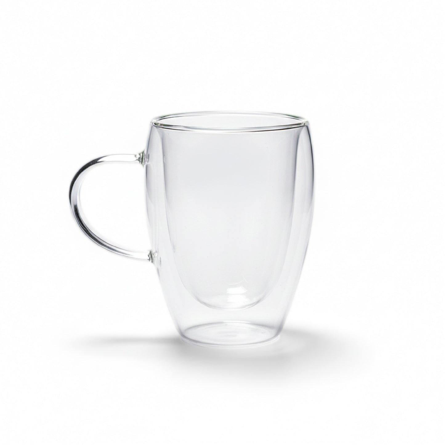 iN Insulated Glass Mug 350ml – Double Wall Borosilicate Glass Coffee Cup for Hot & Cold Drinks - DSL