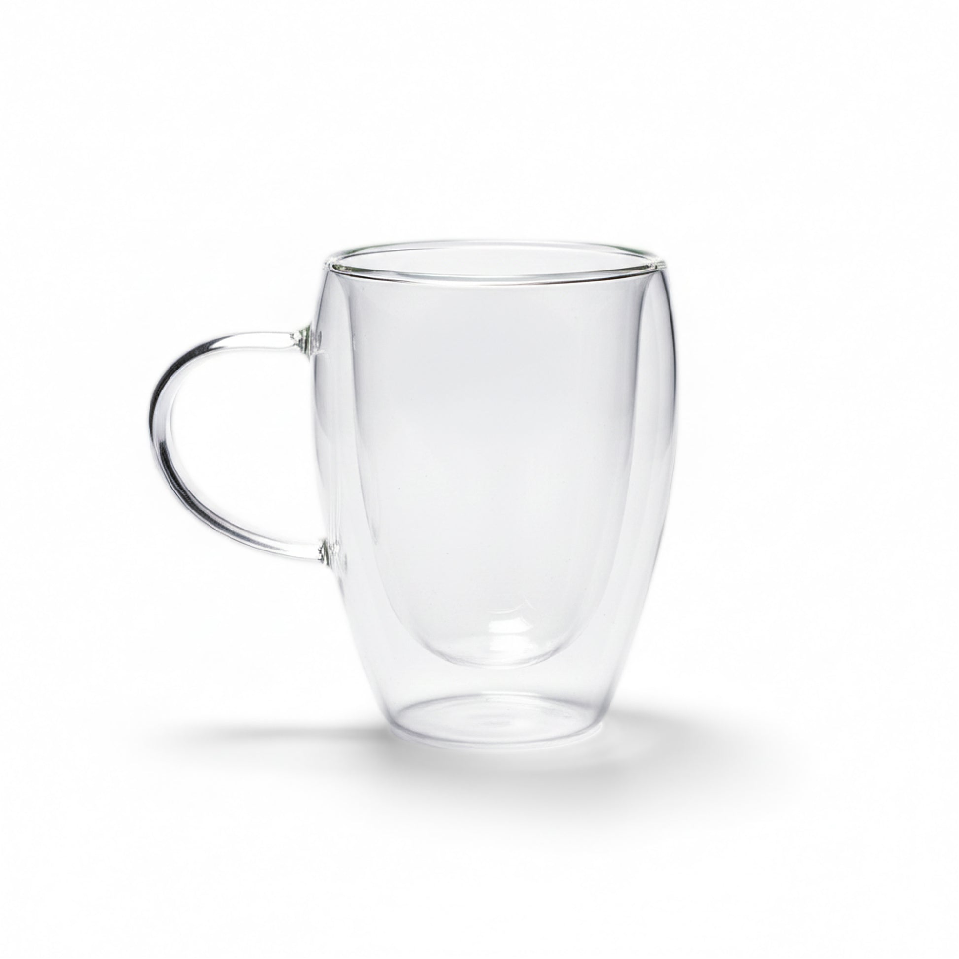 iN Insulated Glass Mug 350ml – Double Wall Borosilicate Glass Coffee Cup for Hot & Cold Drinks - DSL