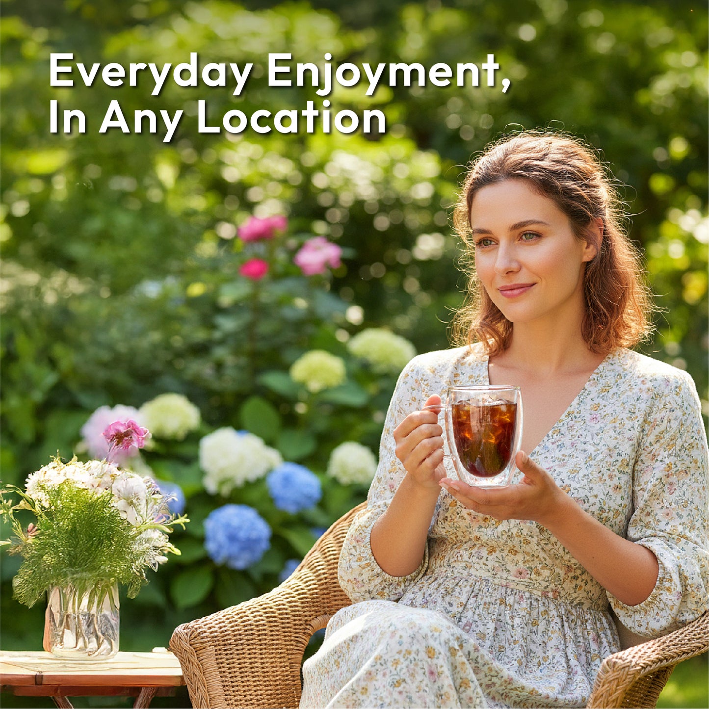 iN Insulated Glass Mug 350ml – Double Wall Borosilicate Glass Coffee Cup for Hot & Cold Drinks - DSL