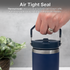 Stainless Steel Water Bottle - Double Wall Vacuum Insulated Tumbler with Straw & Air-Tight Seal, BPA-Free Travel Mug, Spill-Resistant, 7 Hour Insulation for Hot or Cold Drinks, Quencher - DSL