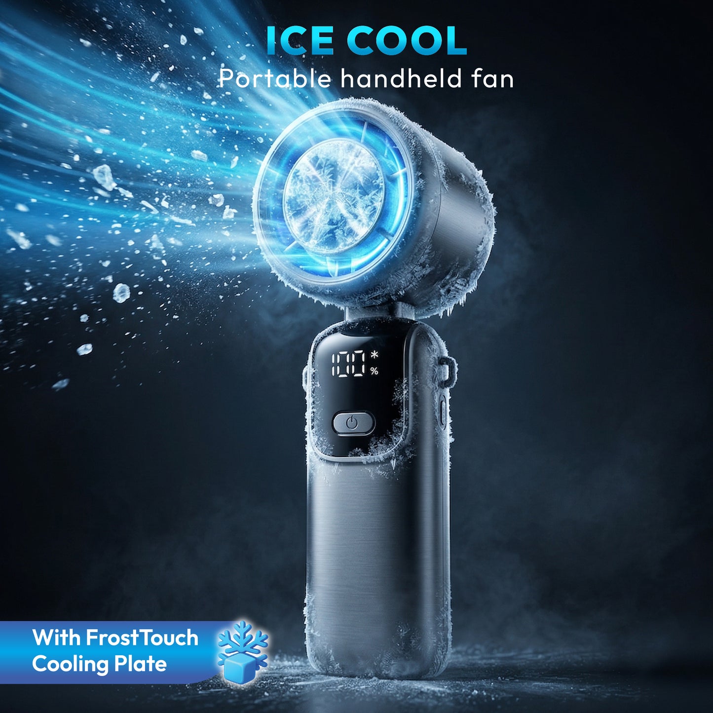 iN Handheld Fan with 1–100 Speed Control, Premium Turbo Mini Fan USB-C Rechargeable