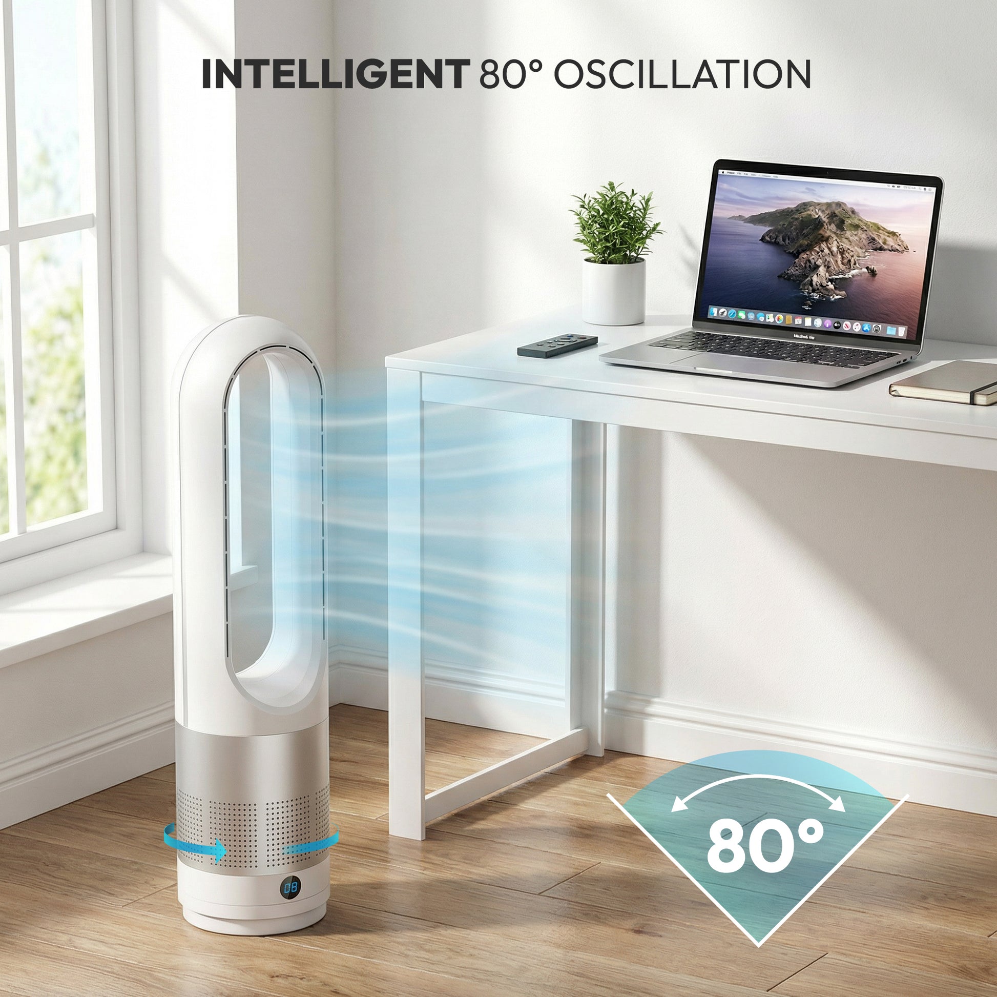 iN Heating & Cooling Bladeless Fan with Remote - DSL