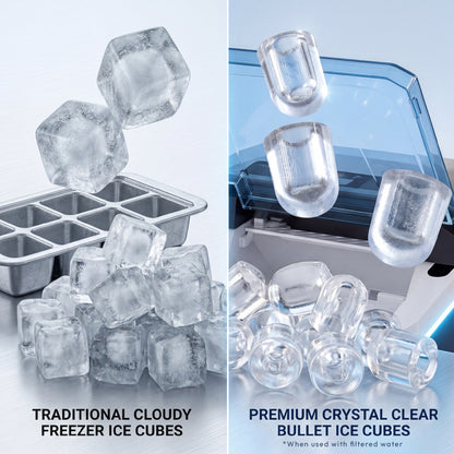 iN Ice Maker Machine – 9 Bullet Ice Cubes in 8 Mins, 12kg Daily Output