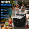 iN Ice Maker Machine – 9 Bullet Ice Cubes in 8 Mins, 12kg Daily Output