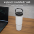 Stainless Steel Water Bottle - Double Wall Vacuum Insulated Tumbler with Straw & Air-Tight Seal, BPA-Free Travel Mug, Spill-Resistant, 7 Hour Insulation for Hot or Cold Drinks, Quencher - DSL