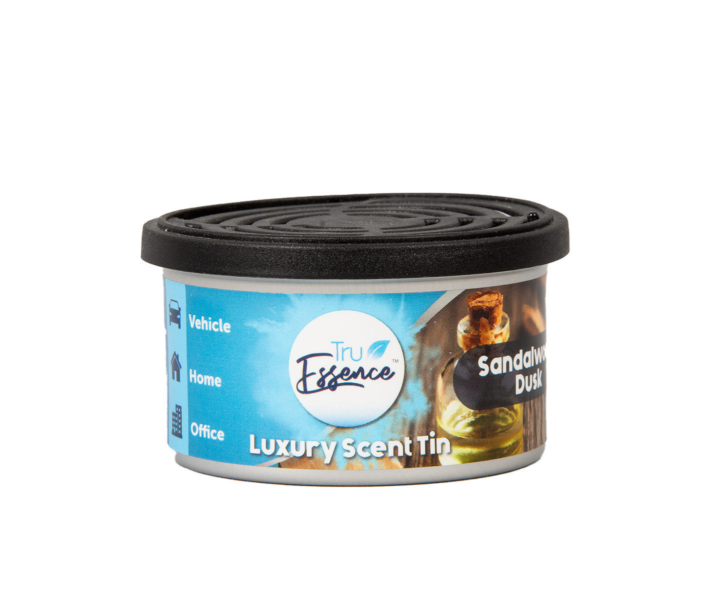 TruEssence Luxury Scent Tin Air Freshener – Long Lasting with Scent Control Lid