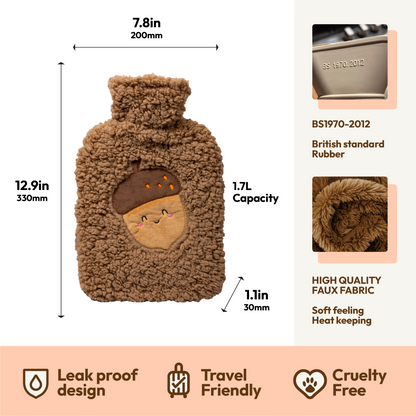 Hot Water Bottle with Soft Cover