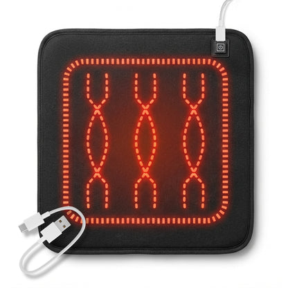 iN Universal Heated Seat Cushion | Portable Heating Pad with Adjustable Temperature  44X44cm - DSL