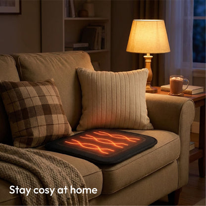 iN Universal Heated Seat Cushion | Portable Heating Pad with Adjustable Temperature  44X44cm - DSL