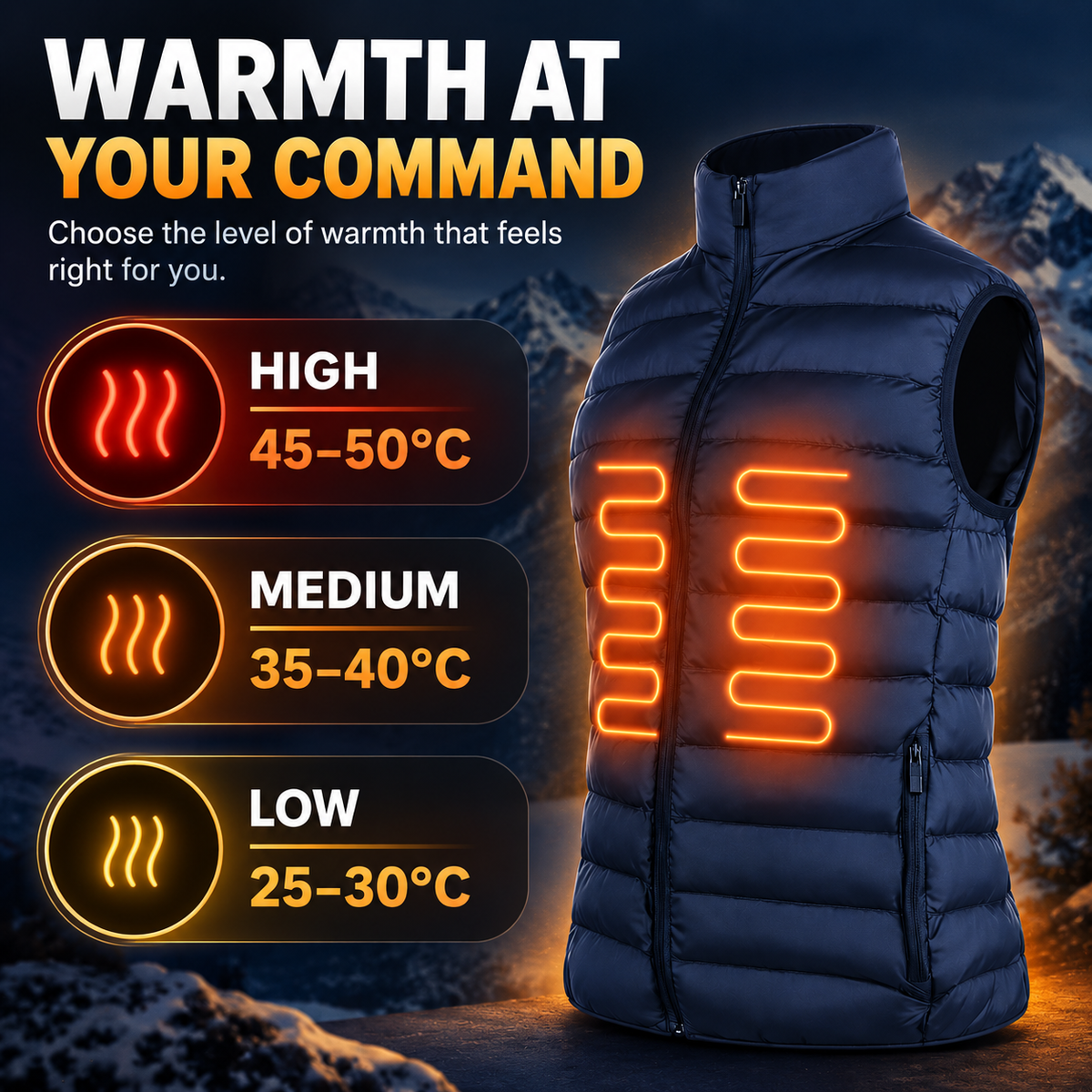 Heated Gilet for Men & Women - iN Style - DSL