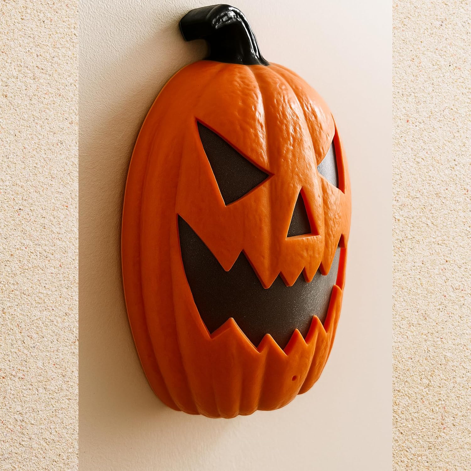 iN Halloween LED Pumpkin - Halloween Decoration - Colour Changing - Spooky Sounds - Motion Detection -Size 21.5x10x30cm - DSL