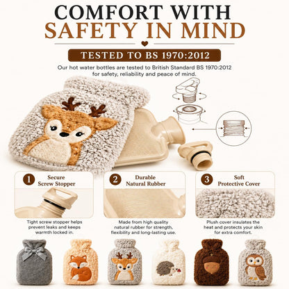 Hot Water Bottle with Soft Cover - DSL