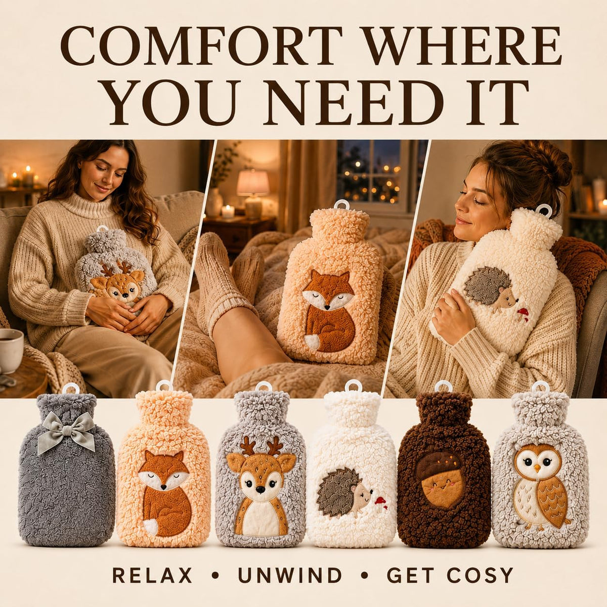Hot Water Bottle with Soft Cover - DSL