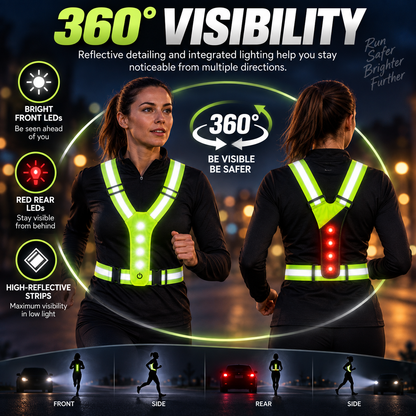 LED Strap 'n' Secure Hi Vis Lumivest - DSL - DSL