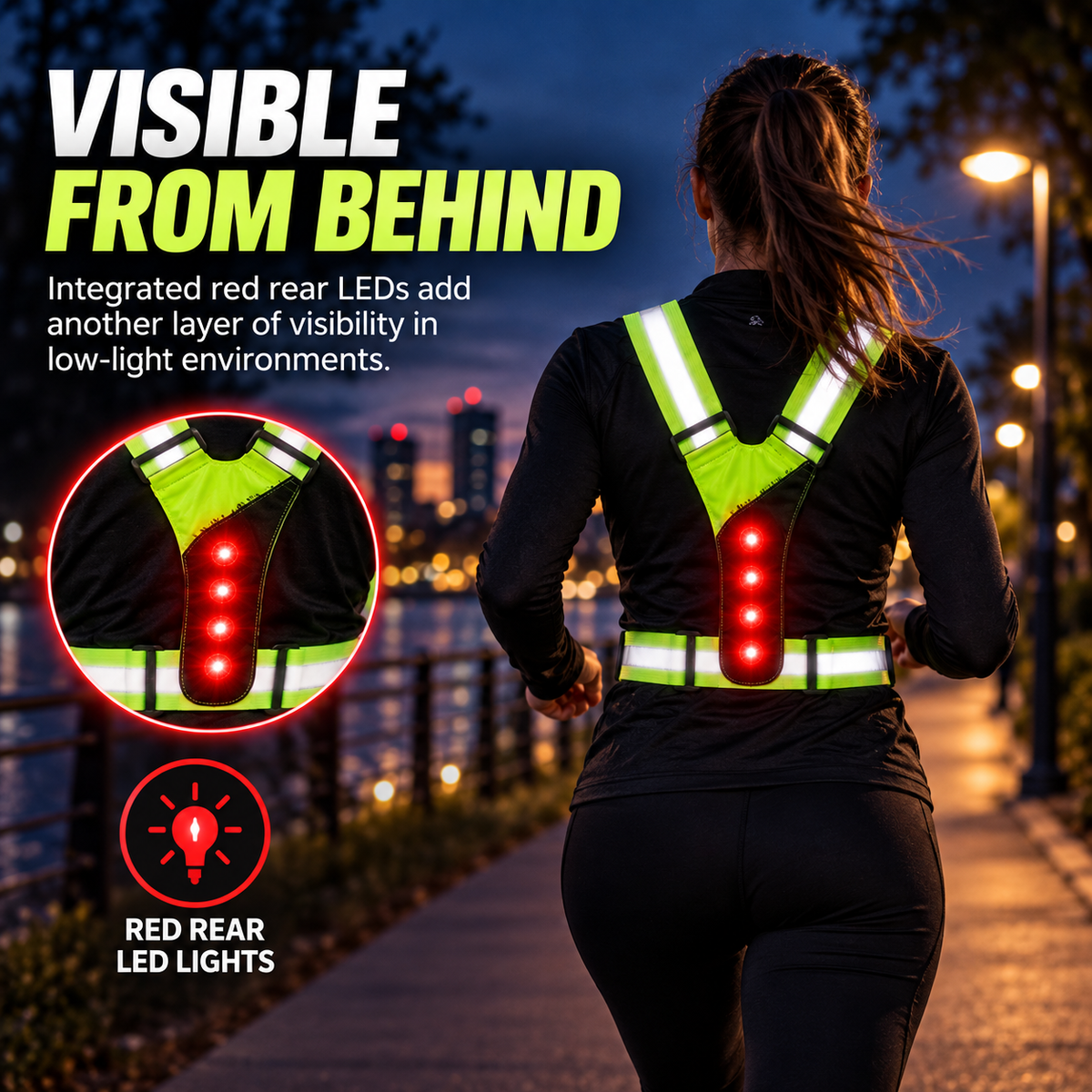 LED Strap 'n' Secure Hi Vis Lumivest - DSL - DSL
