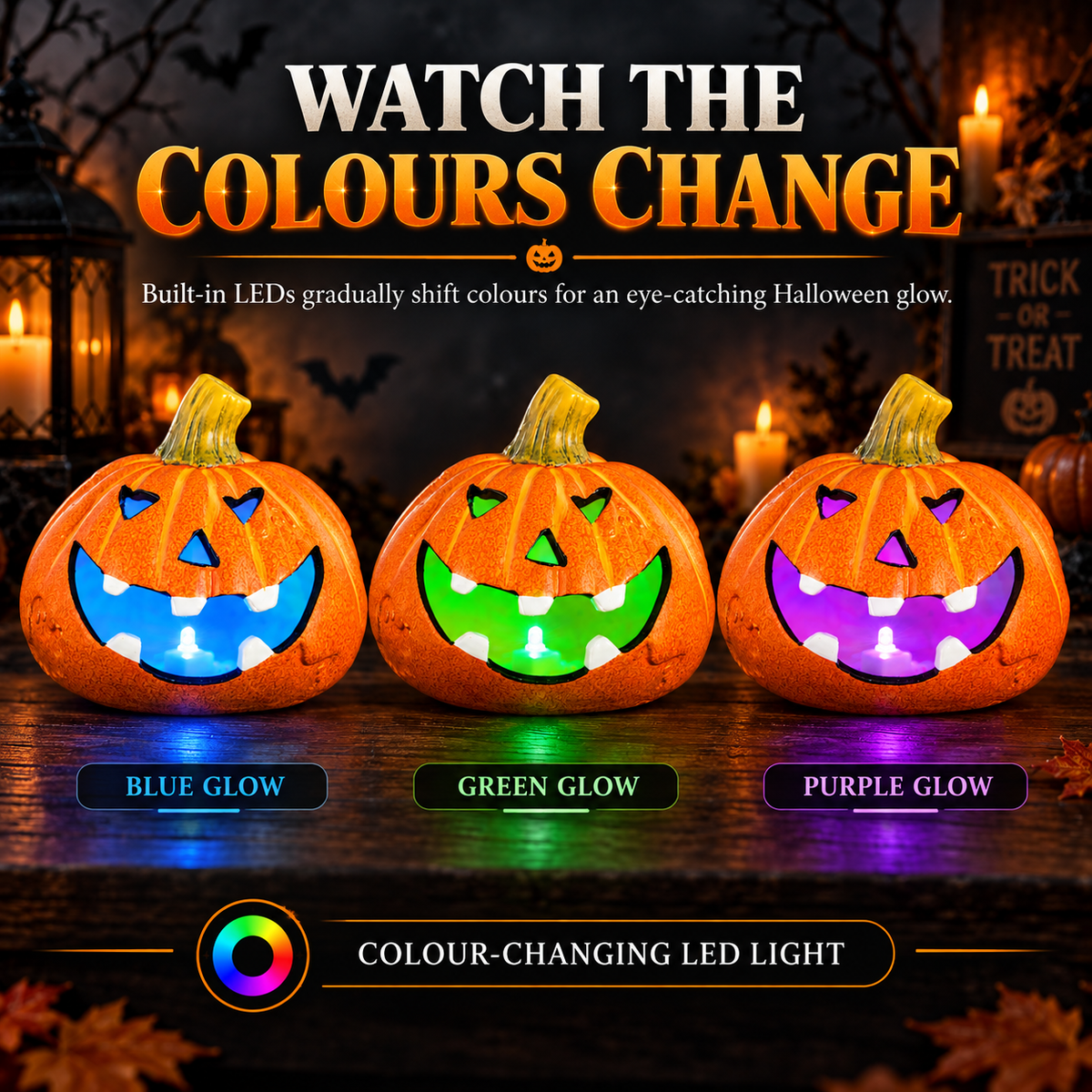 Halloween Decoration LED Pumpkin Head - DSL