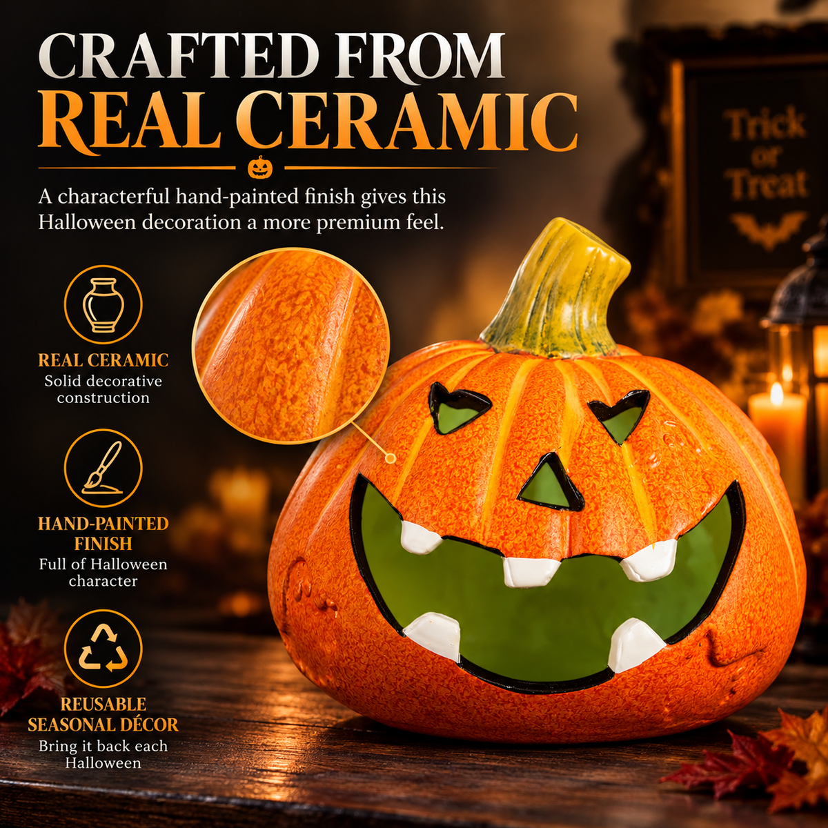 Halloween Decoration LED Pumpkin Head - DSL