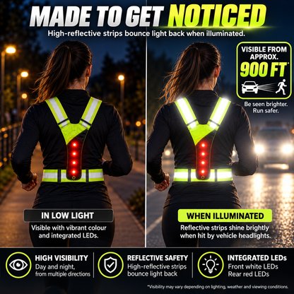 LED Strap 'n' Secure Hi Vis Lumivest - DSL - DSL
