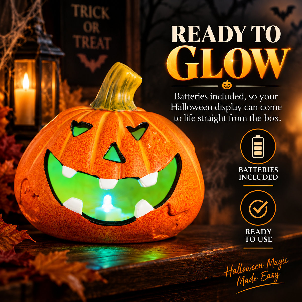 Halloween Decoration LED Pumpkin Head - DSL