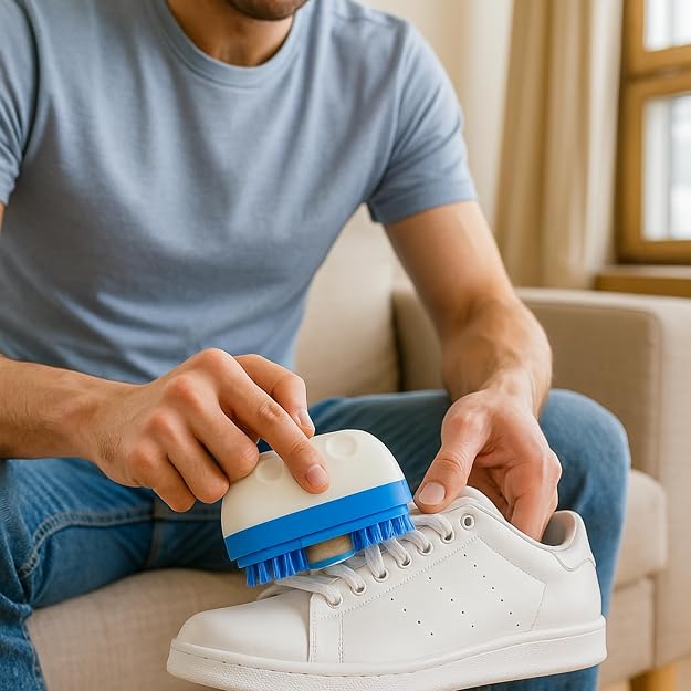 DSL White Trainer Cleaner and Leather Cleaner Kit - Shoe Cleaning Kit White Shoe Polish