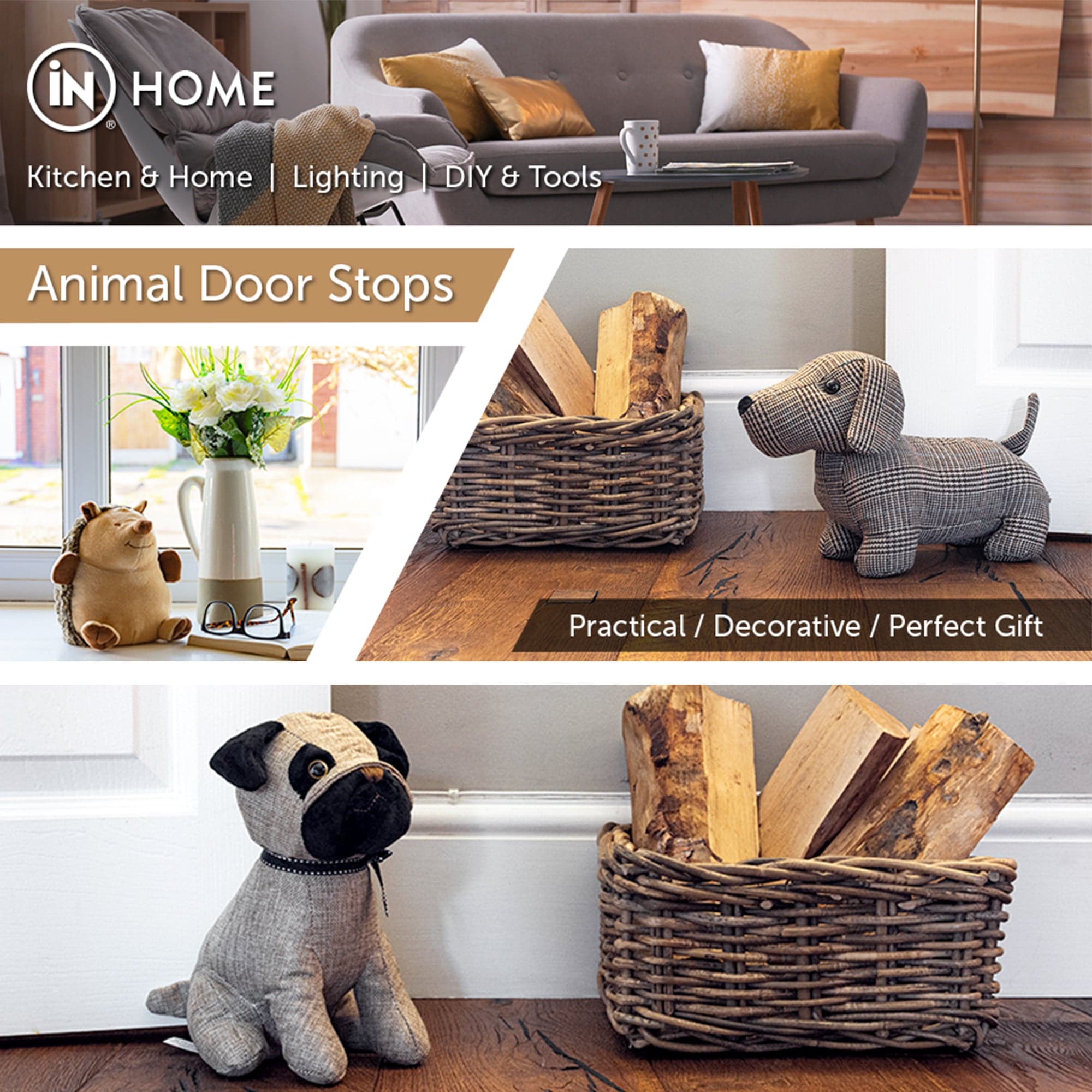 Animal Door Stop (Hedgehog) - iN Home - DSL