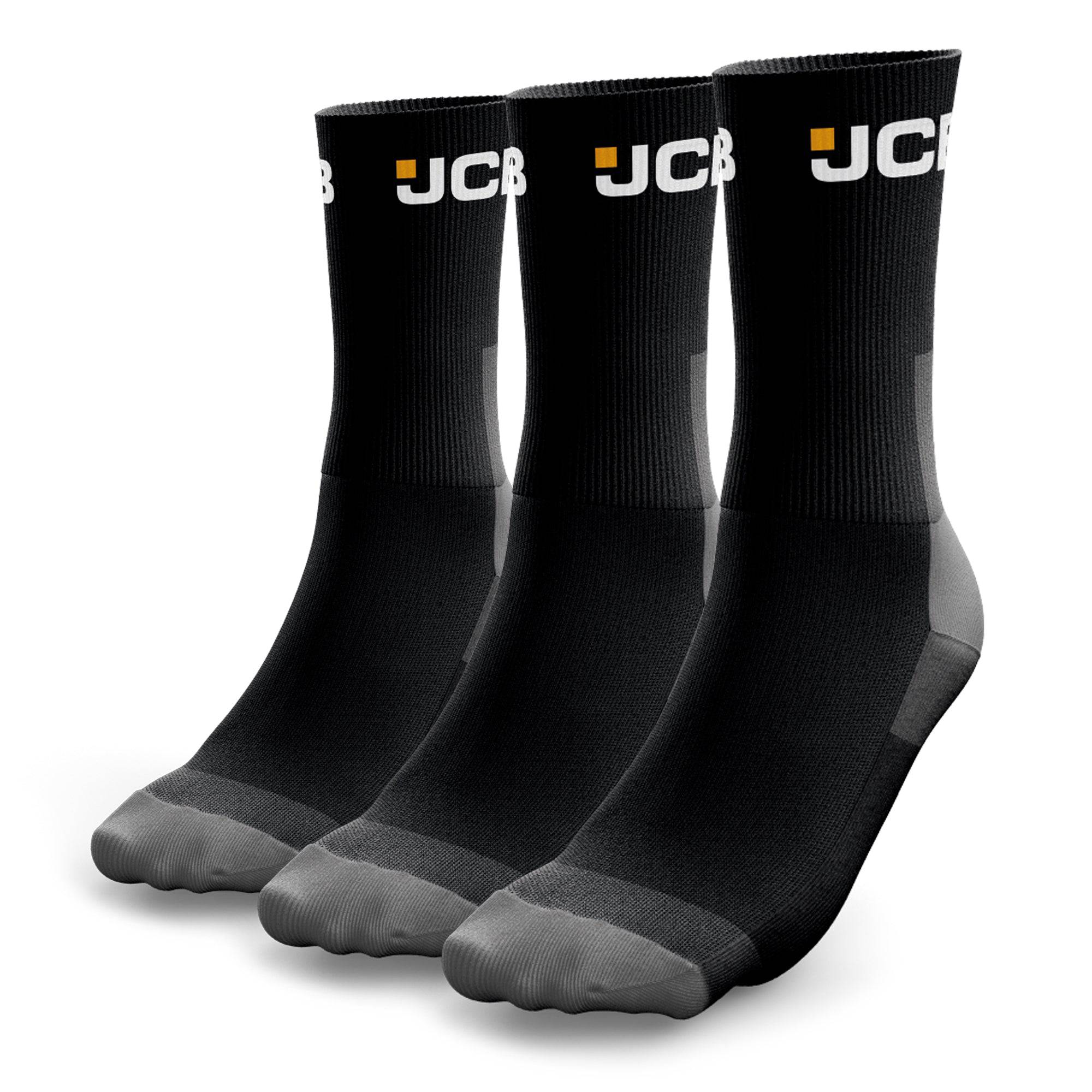 Black Socks 3 Pack - JCB - DSL