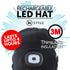 Rechargeable Bluetooth LED Beanie Hat (Unisex) (Black) - DSL