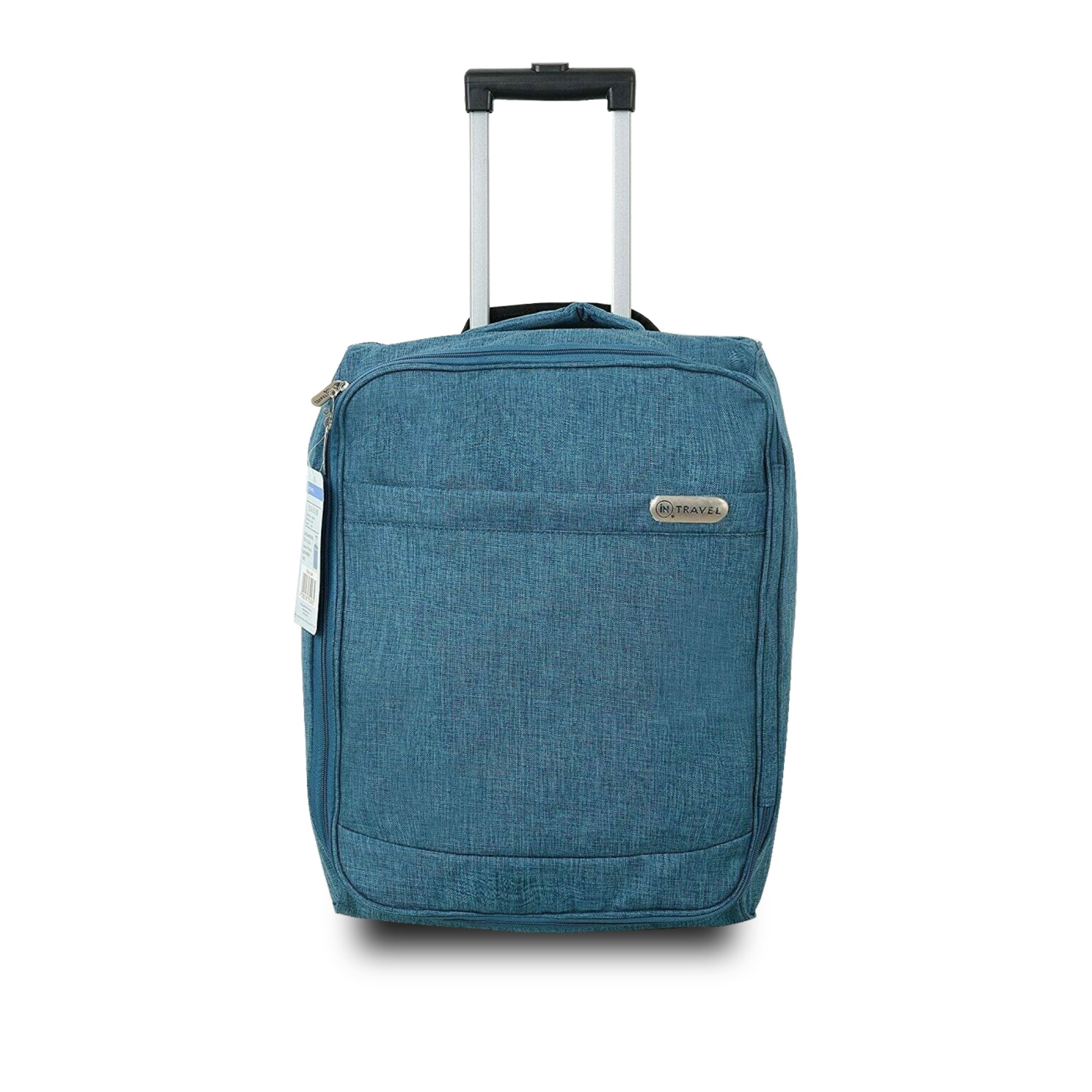 Travel Luggage Trolley with Extendable Handle on Wheels (Teal) - DSL