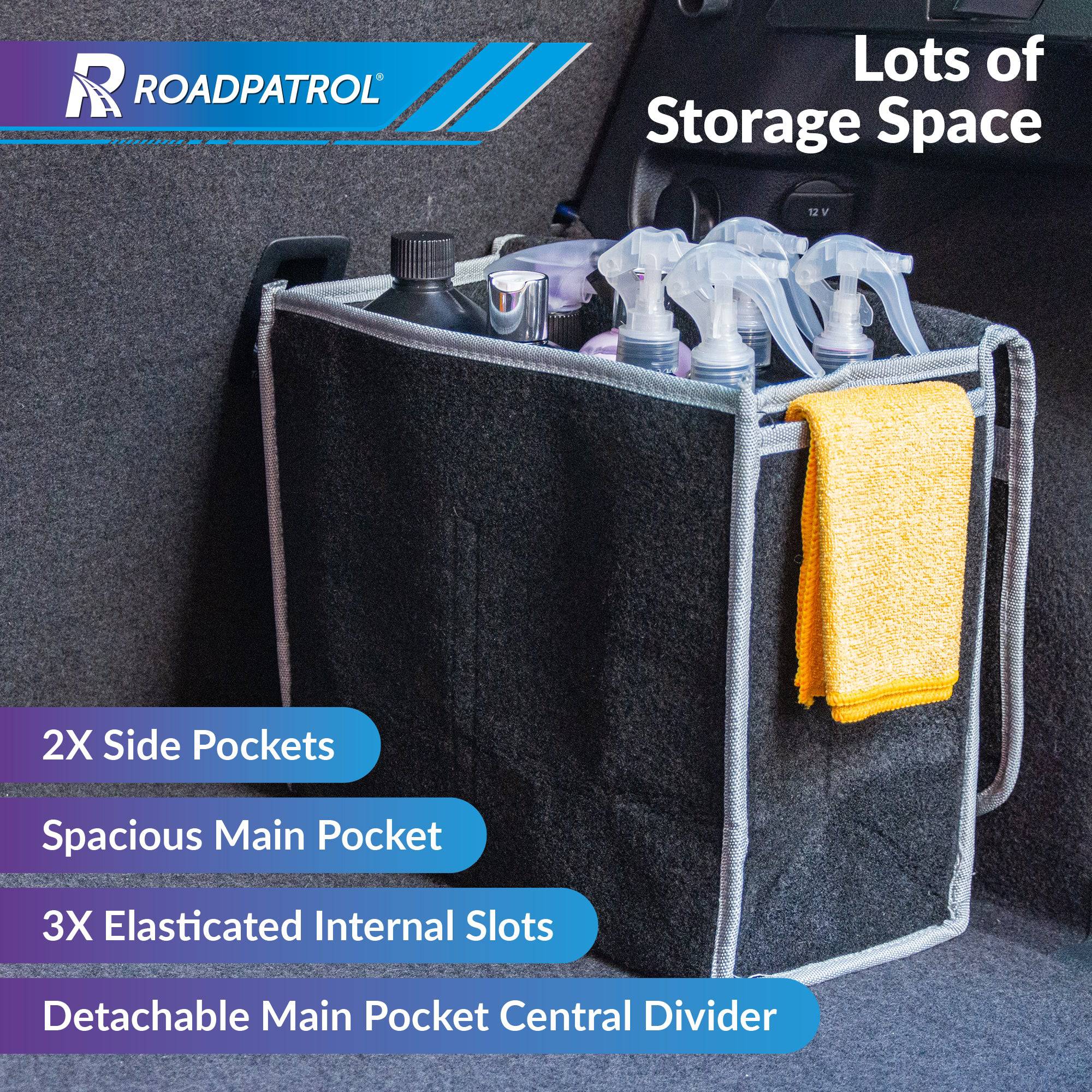 Foldable Car Boot Organiser Bag - Roadpatrol - DSL