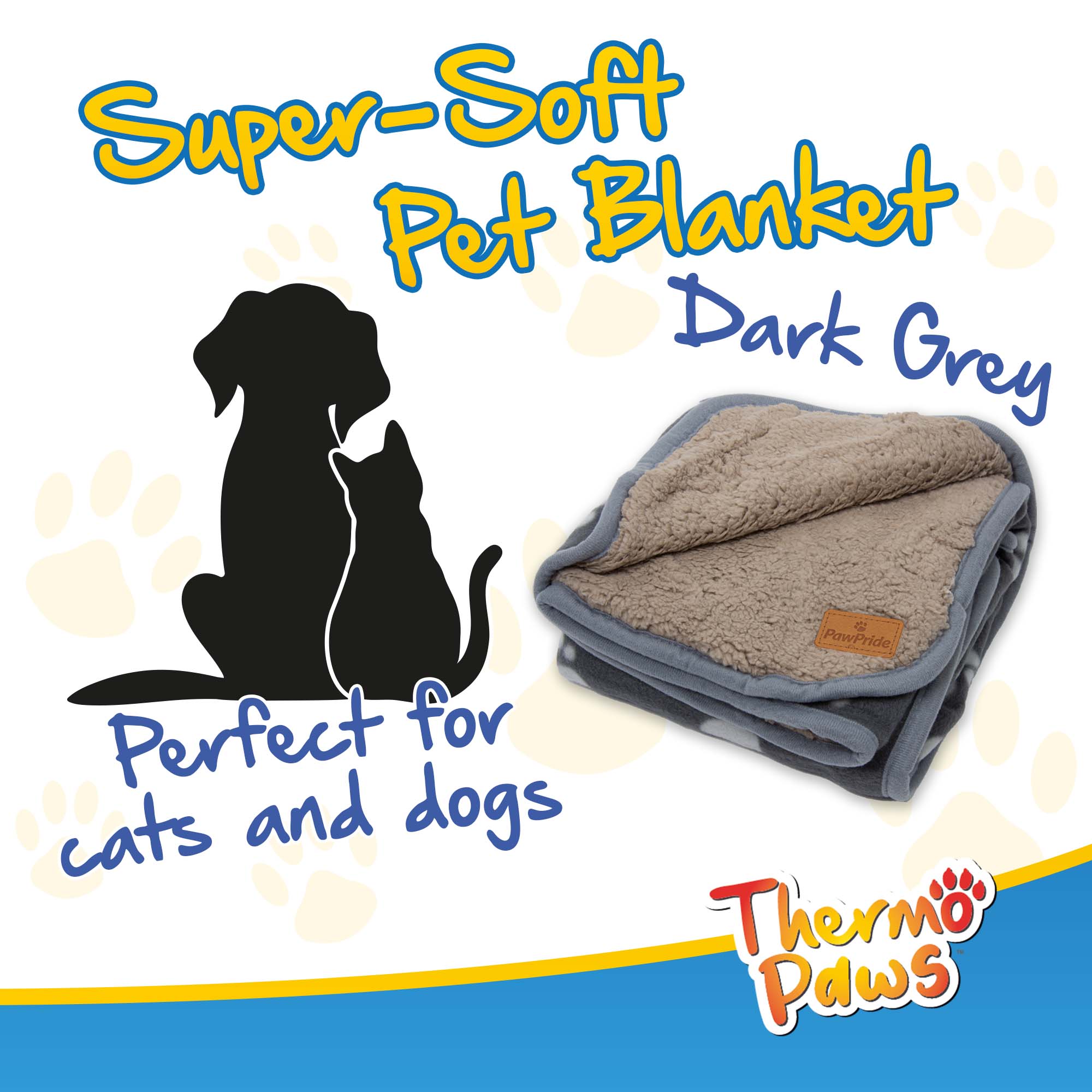 Super Soft Pet Blanket (Dark Grey) - Pawpride - DSL