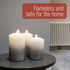 Flameless LED Candles (Ombre) with remote control (Set of 3) - DSL