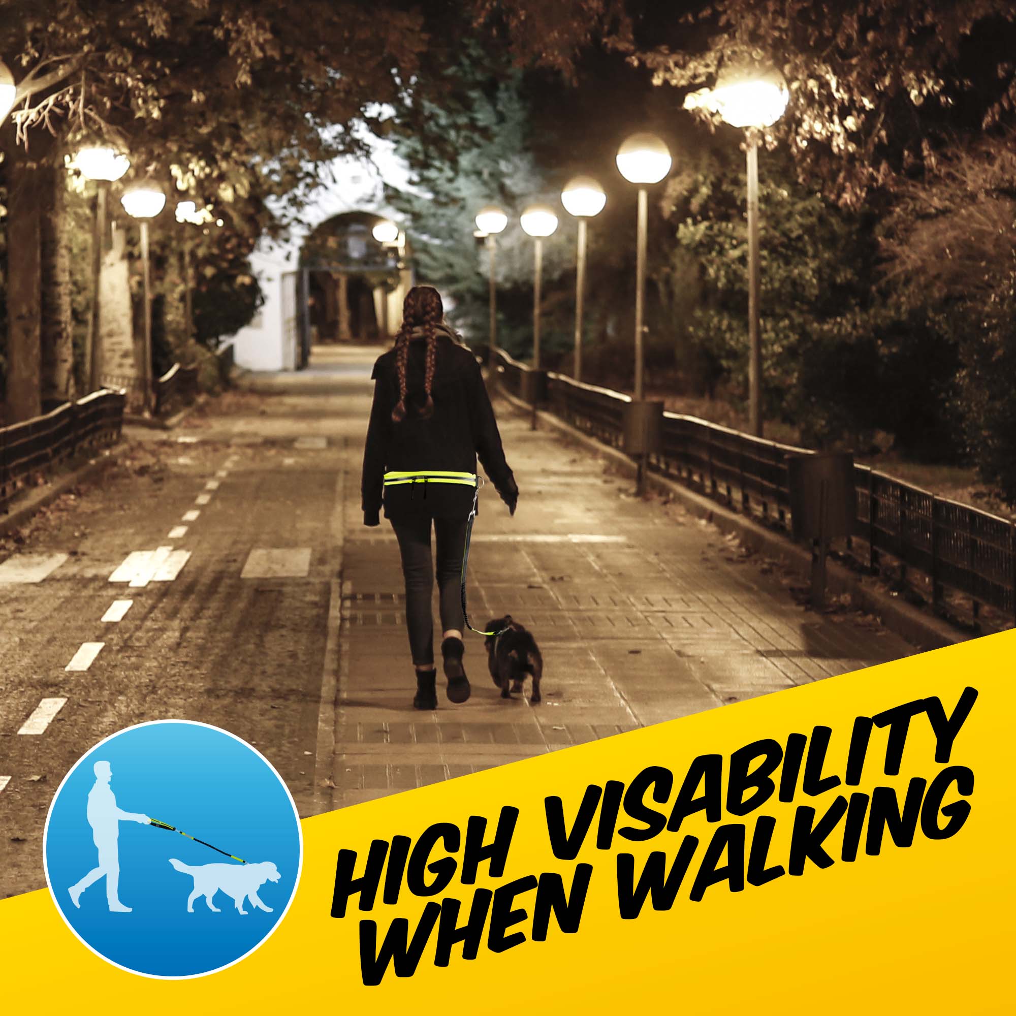 Hi-Vis Dog Lead - Pawpride - DSL