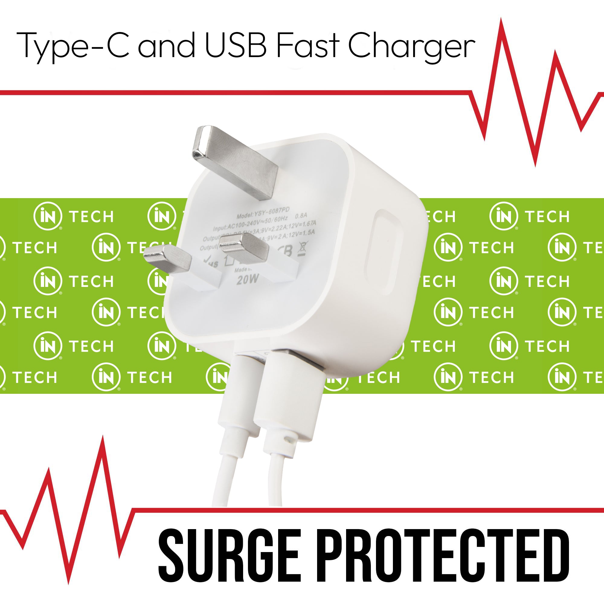 Compact Double Plug Adapter - DSL