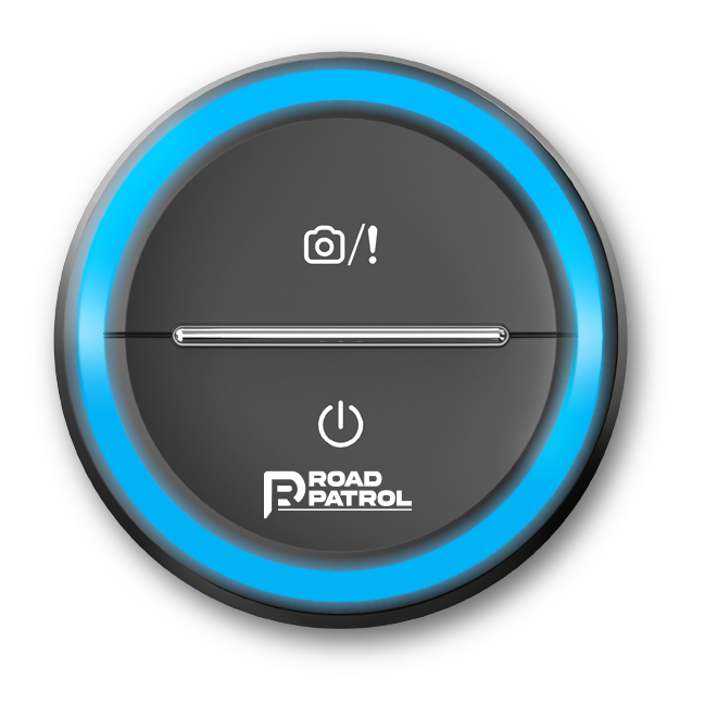 RYDAR device with blue visual alert ring